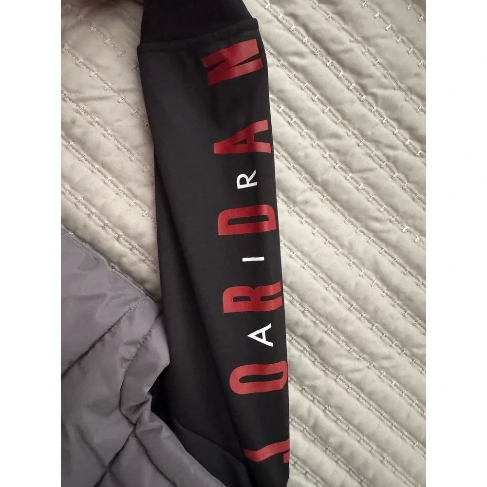 Jordan Toddler Boys Layered-Look Hooded Jacket Size 2T‎ Black,Gray, and Red NWT